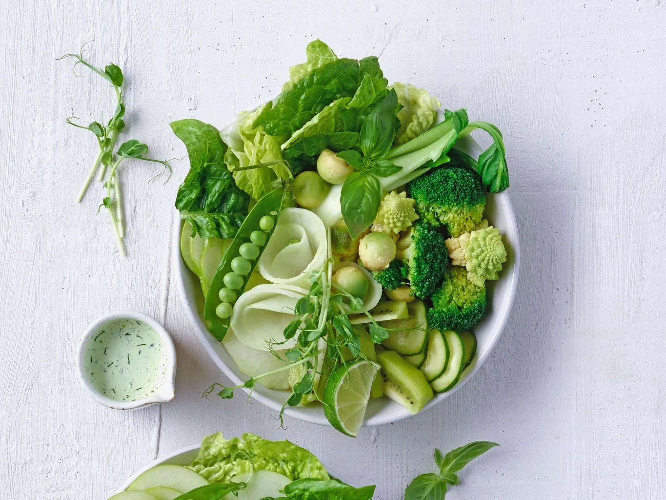 Bowl de crudités vert