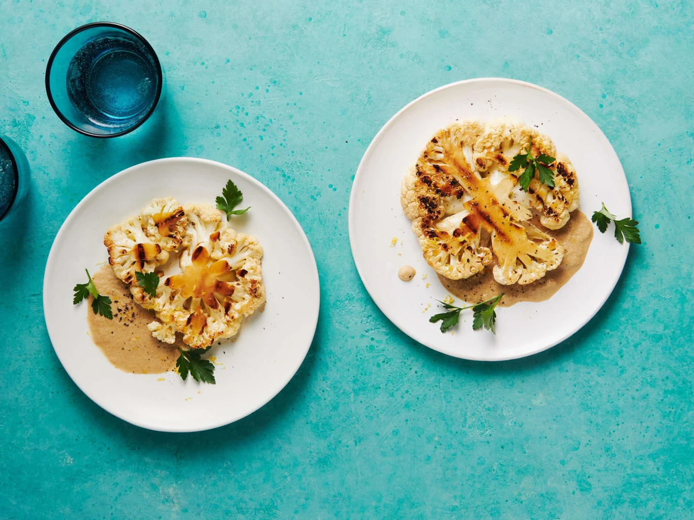 Chou-fleur avec sauce au citron et à la sauce soja