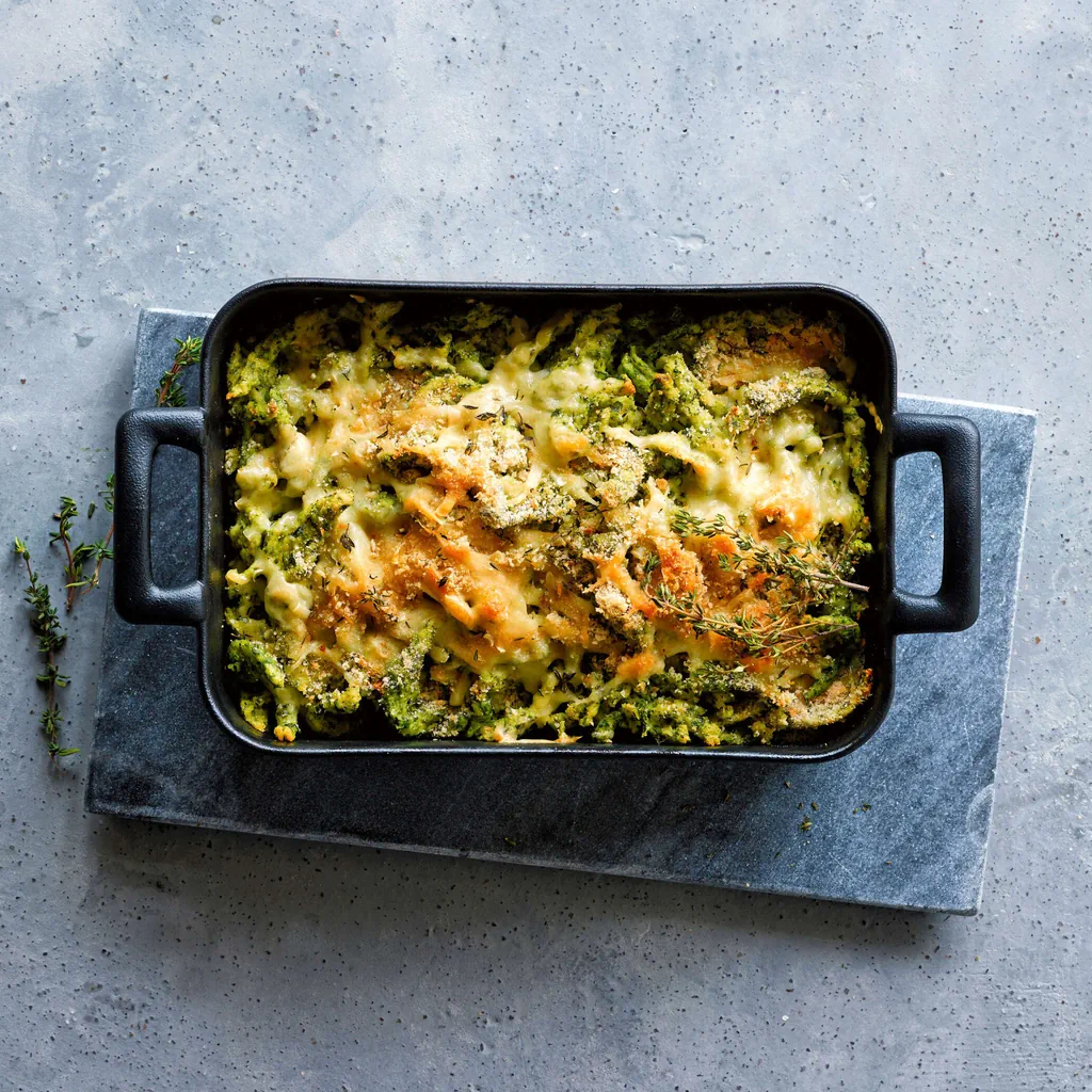 Überbackene Spinatspätzli