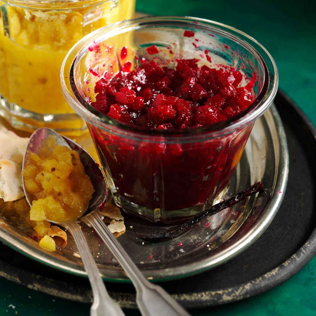 Chutney de betterave rouge à la vanille