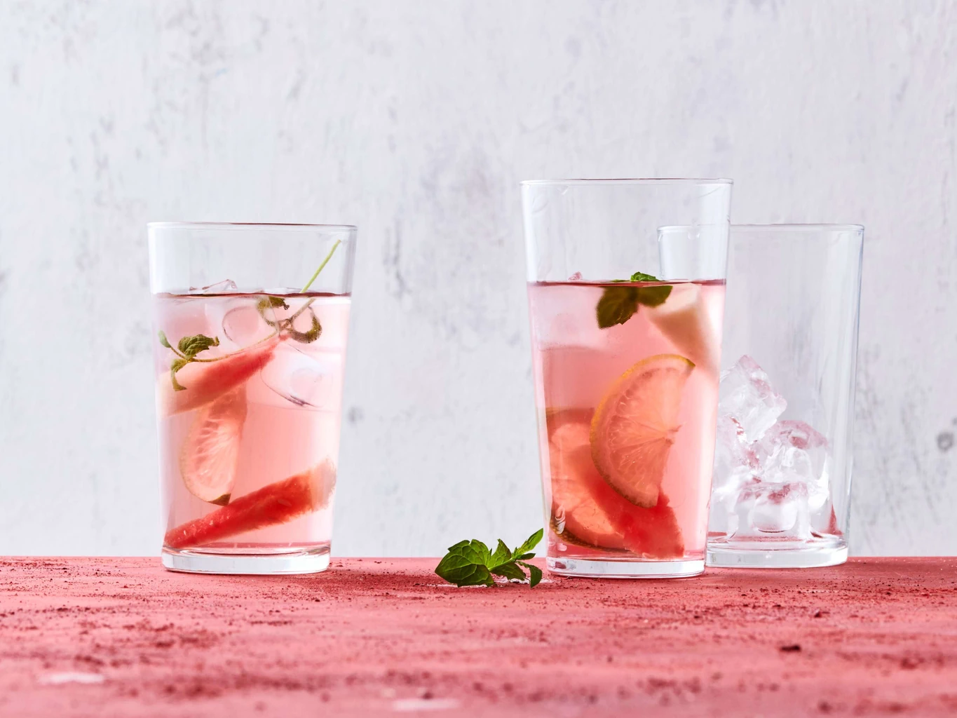 Hibiskus-Melonen-Drink