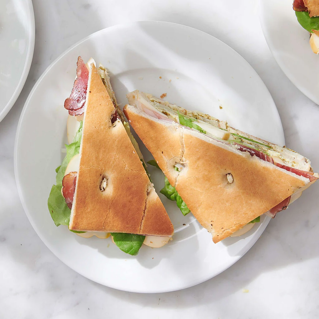 Sandwich focaccia à la scamorza