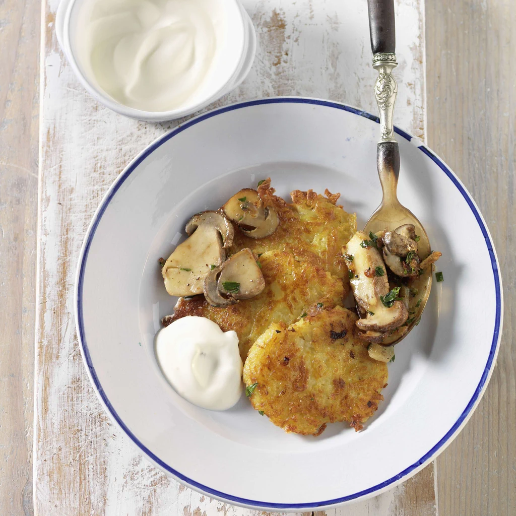 Minirösti avec poêlée de bolets