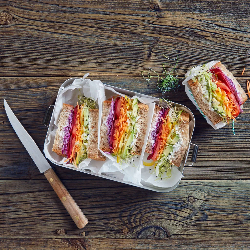 Sandwich arc-en-ciel