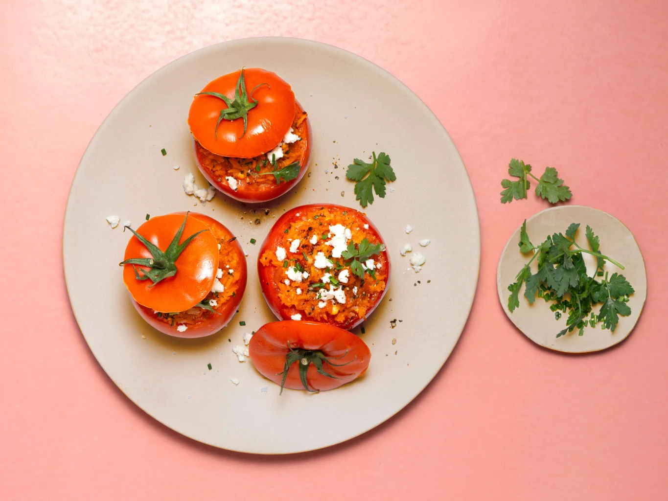 Gefüllte Tomaten mit Feta