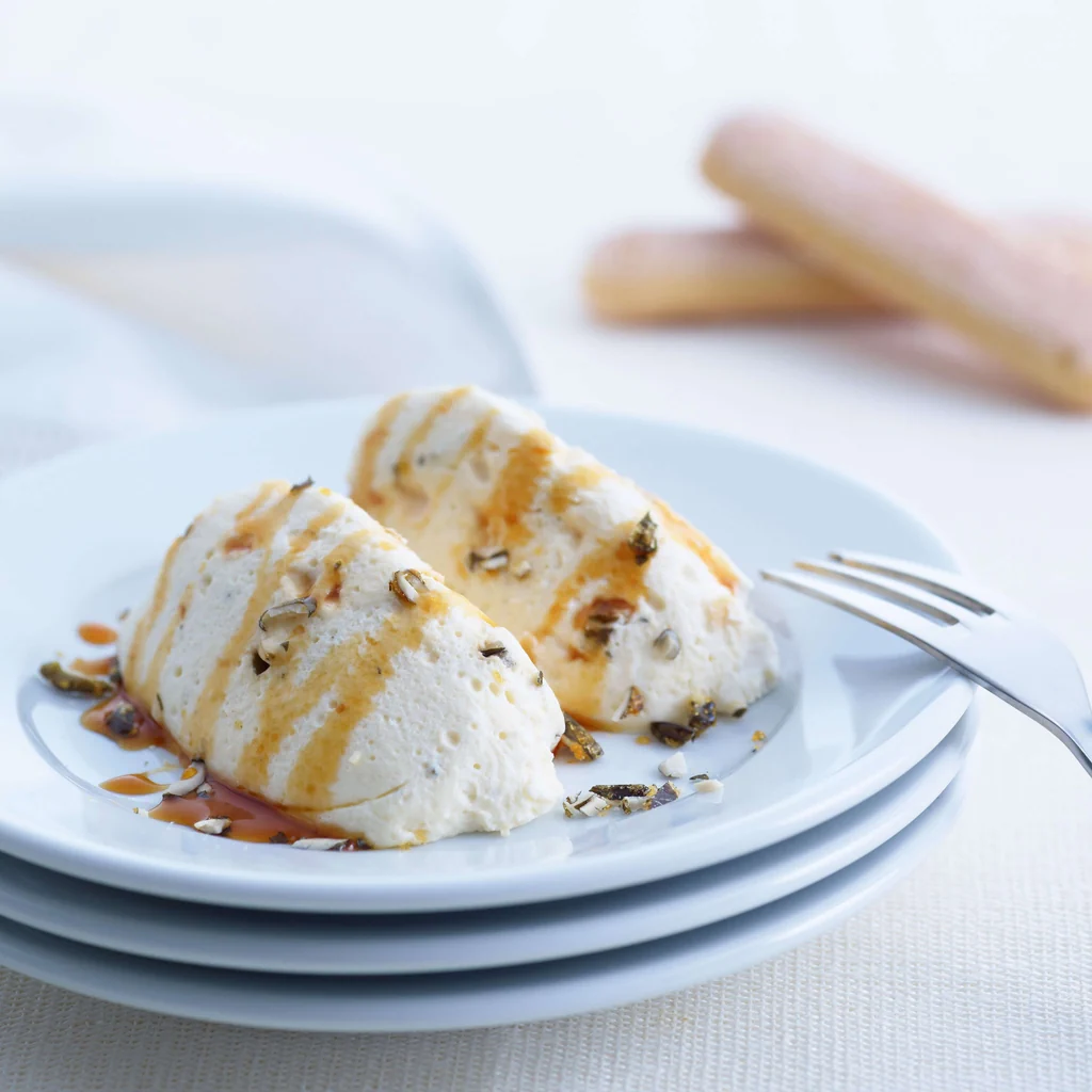 Quarkmousse mit Kürbiskernen
