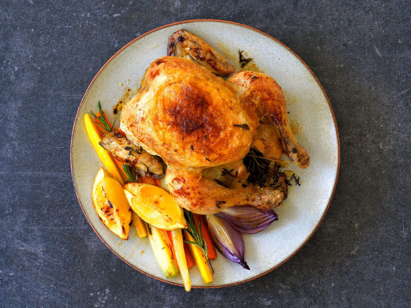 Poulet mit Herbstgemüse