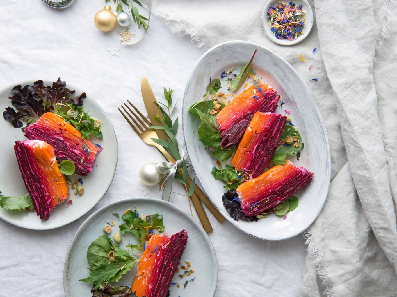 Terrine de carottes et de betteraves rouges