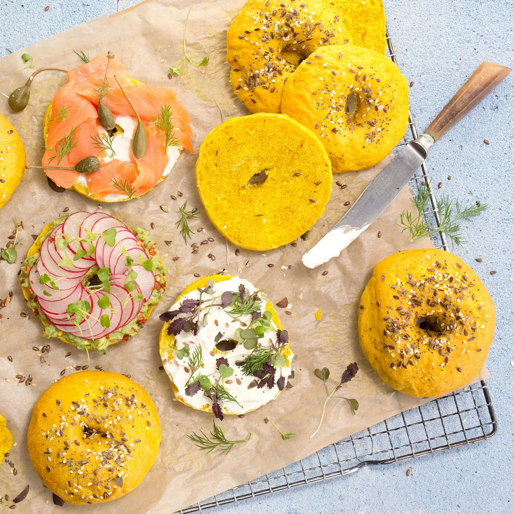 Bagels au curcuma