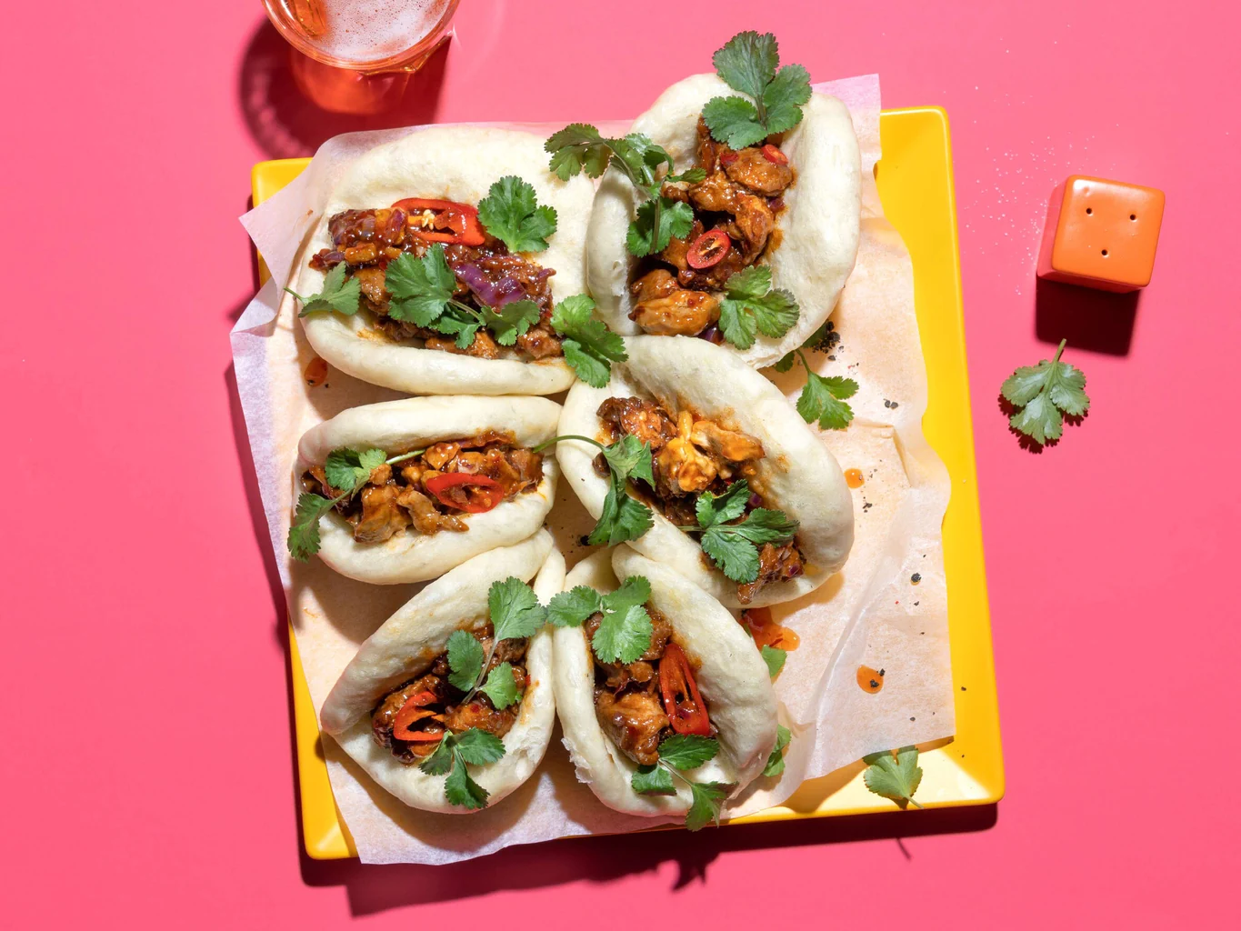 Bao Buns mit pikantem Seitan