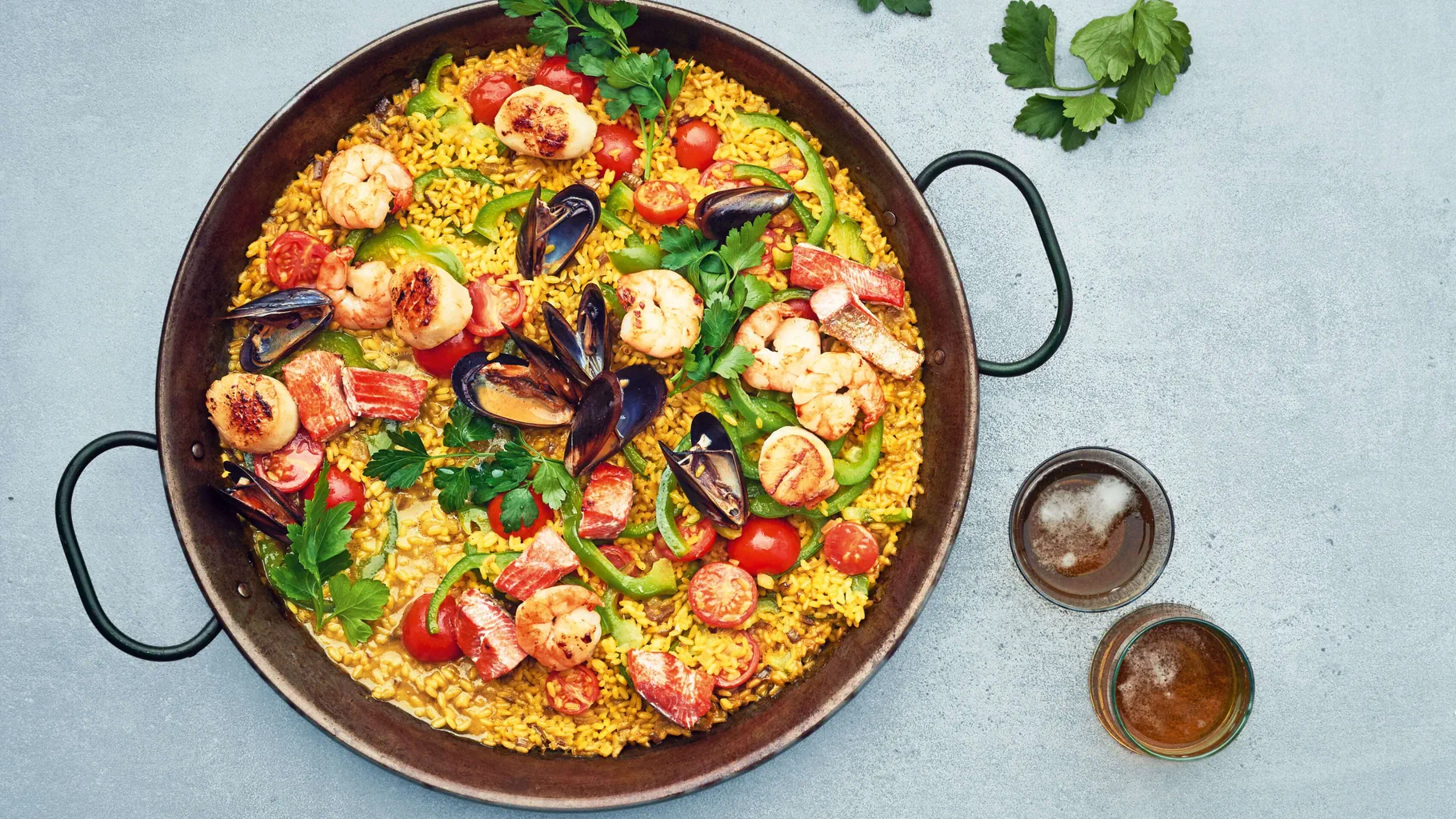 Paella alla griglia
