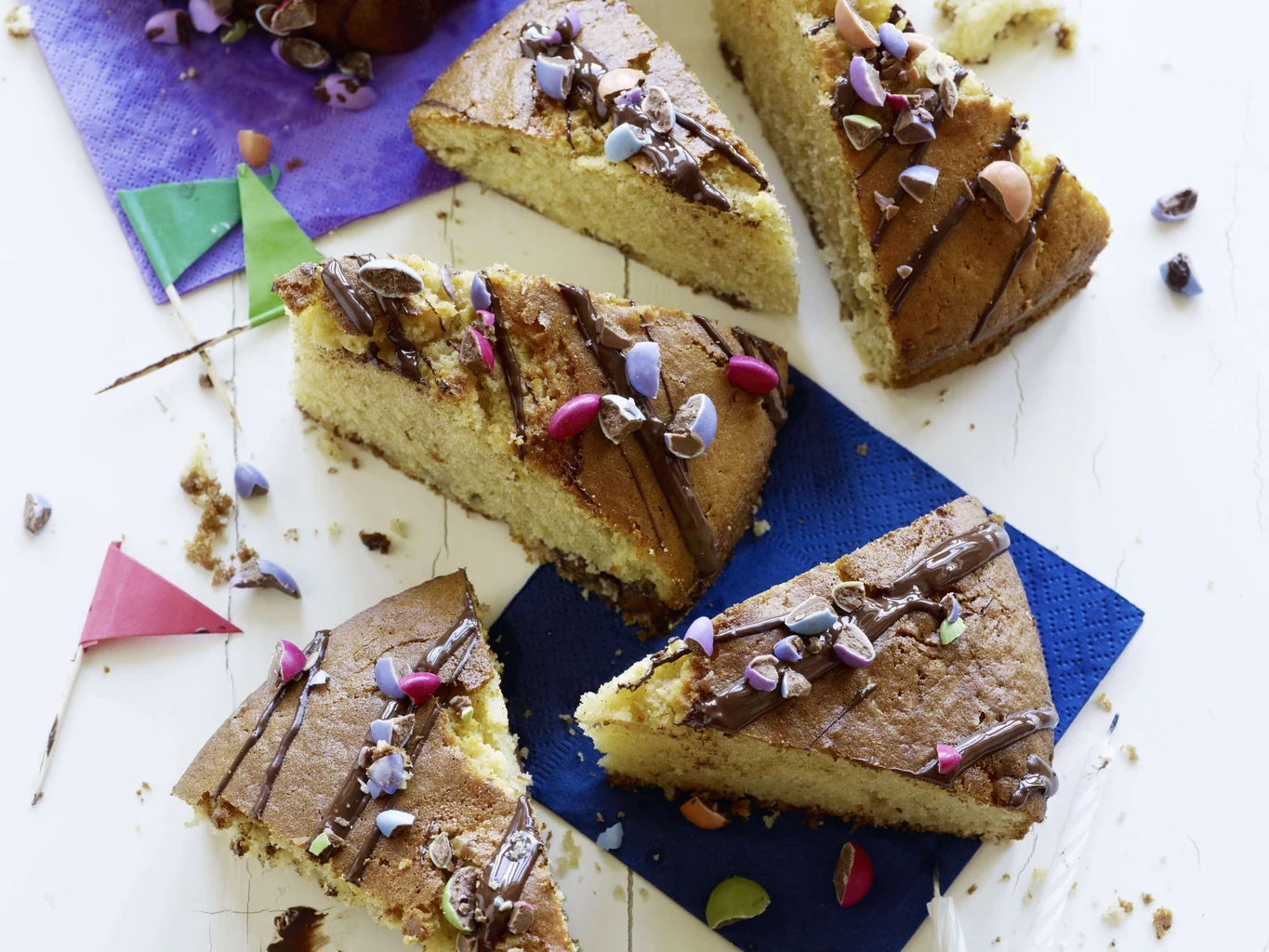 Vanillekuchen mit Smarties