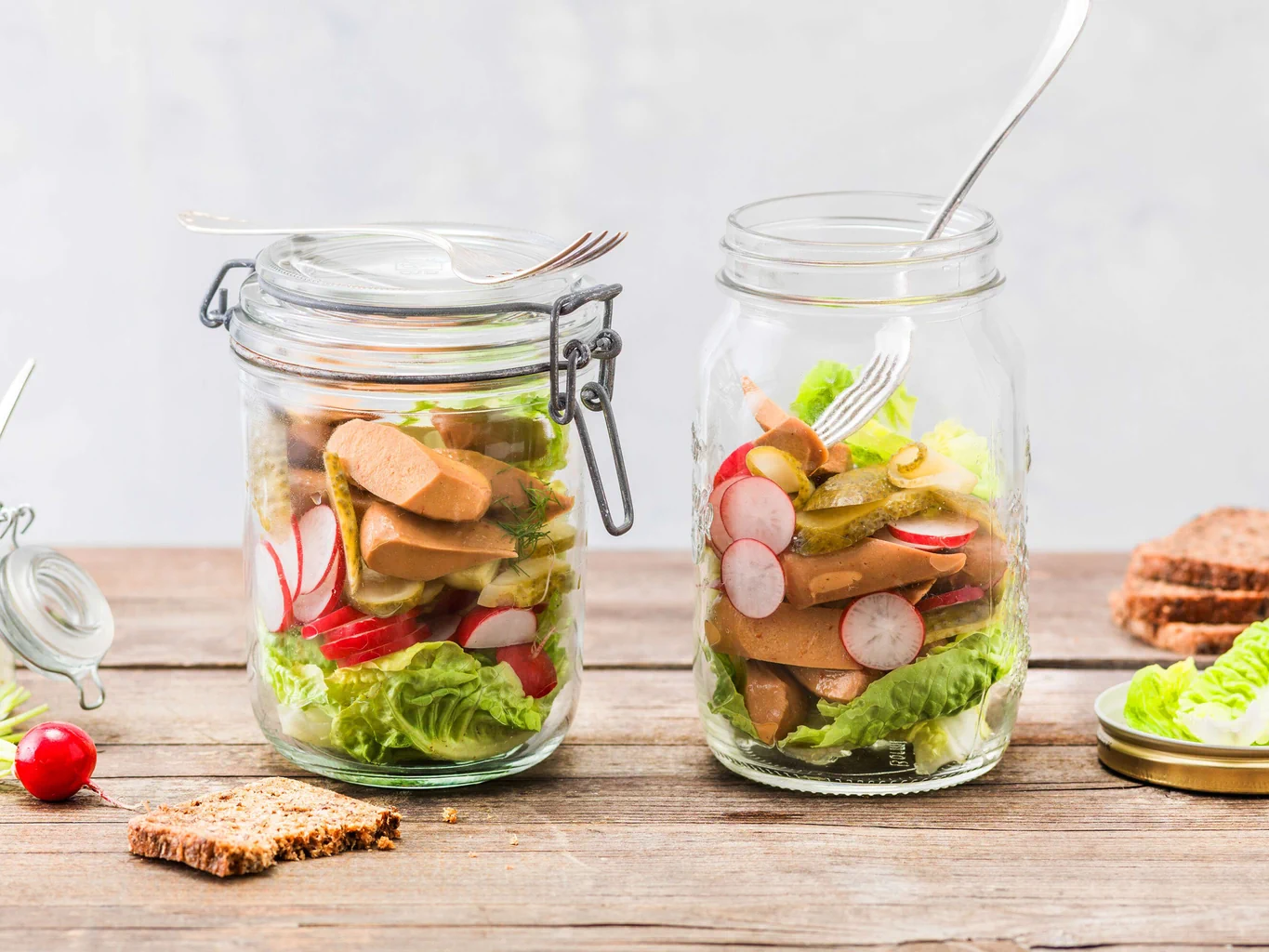 Salade de saucisses végane