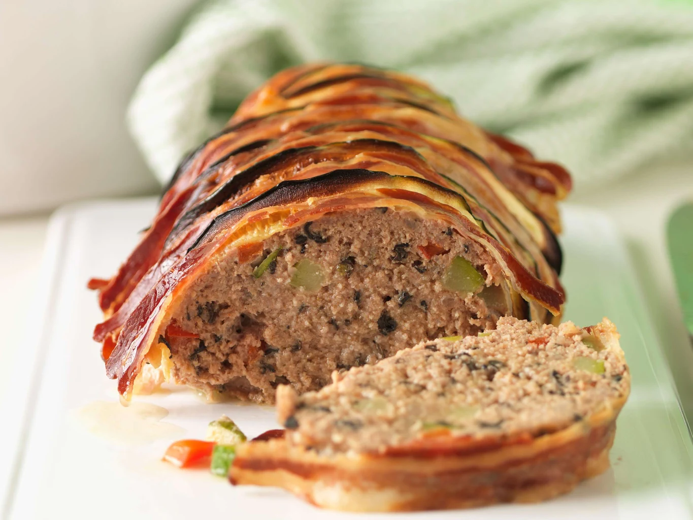 Rôti haché aux champignons et aux légumes