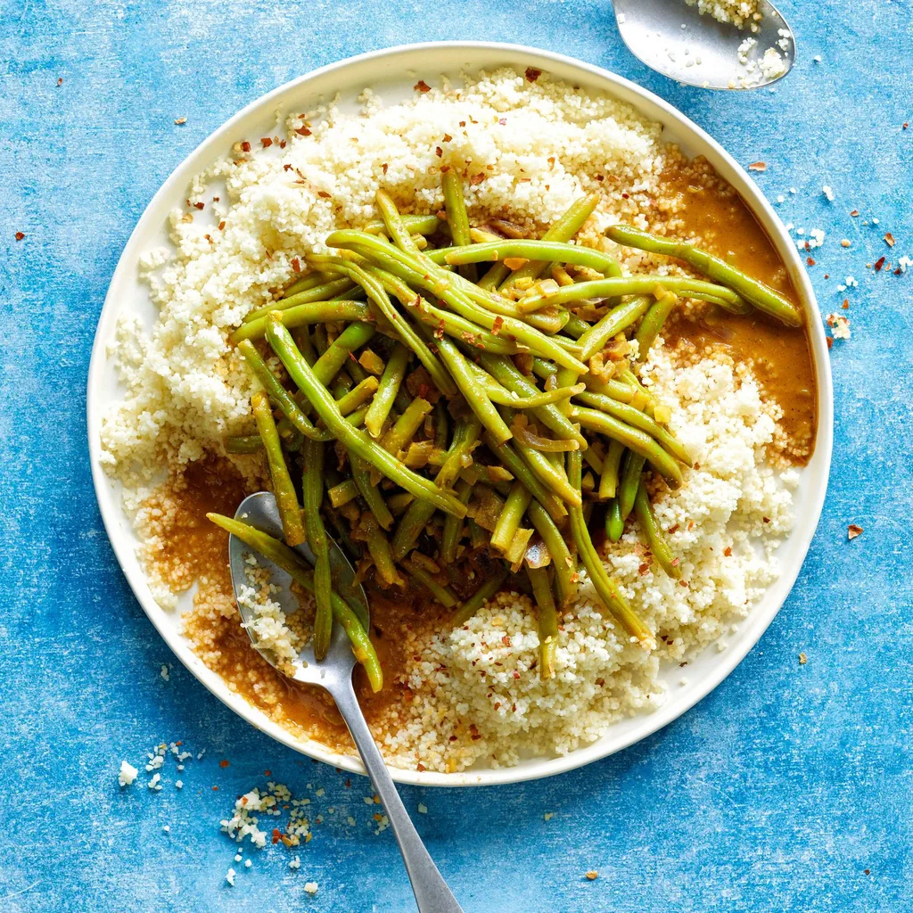 Couscous avec curry de haricots 