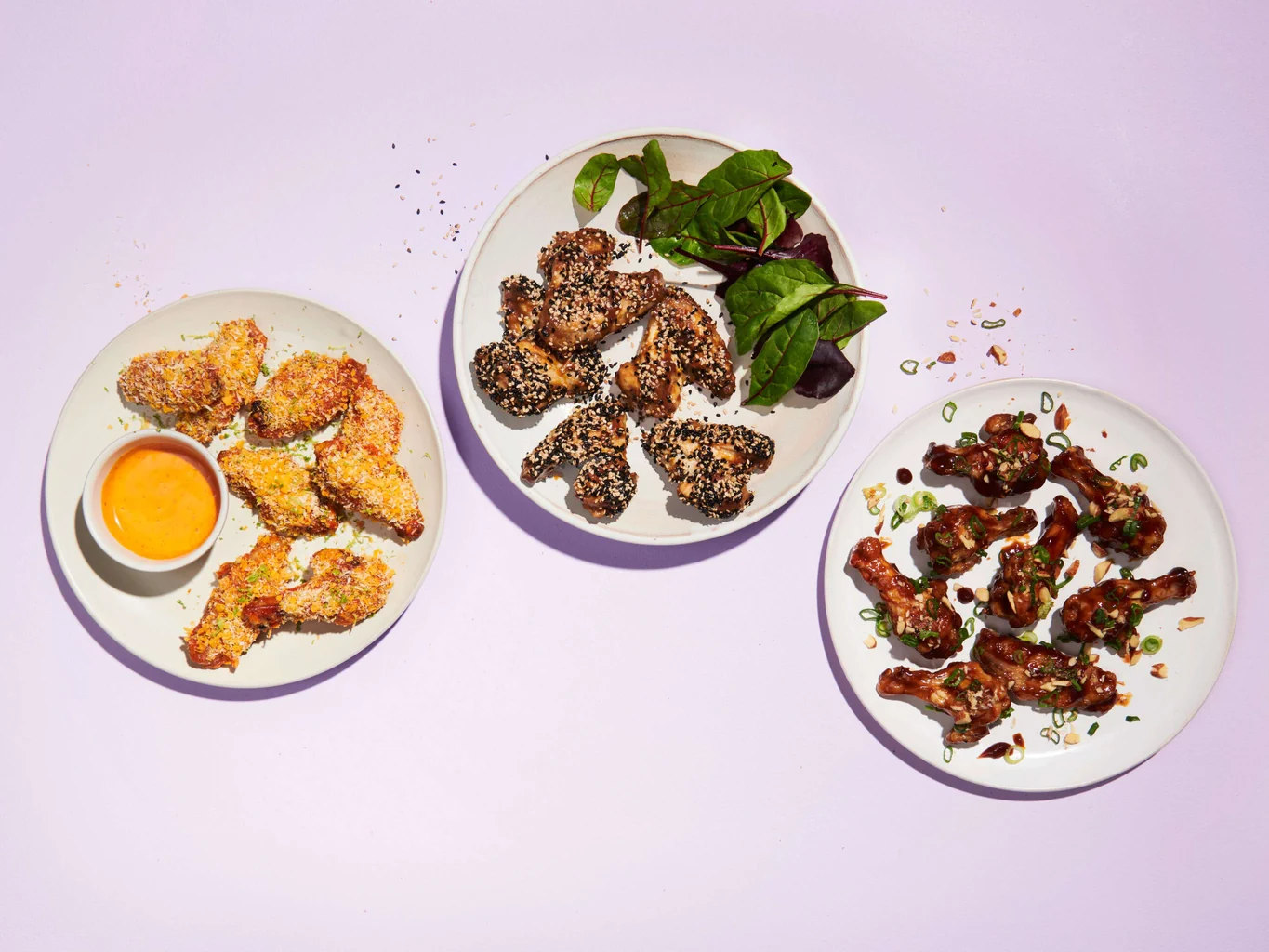 Ailes de poulet en trois versions