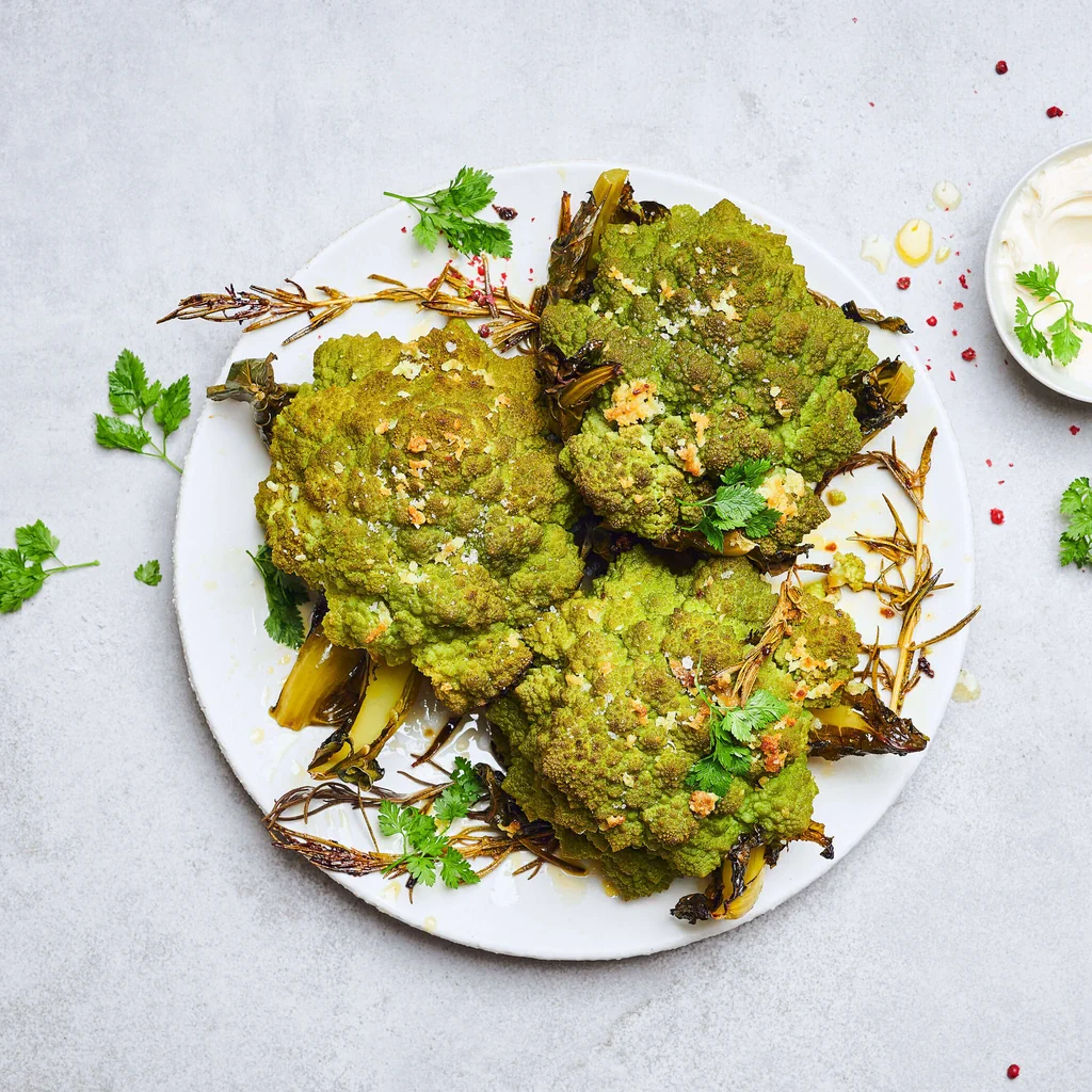 Romanesco in Knoblauchbutter