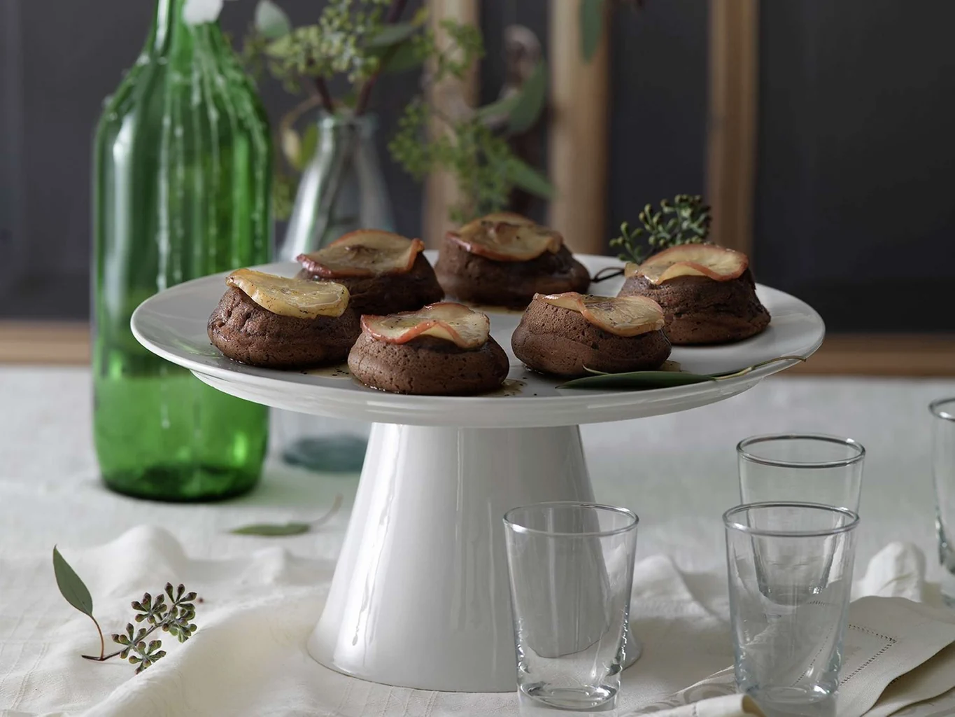Tortino capovolto di mela e cioccolato