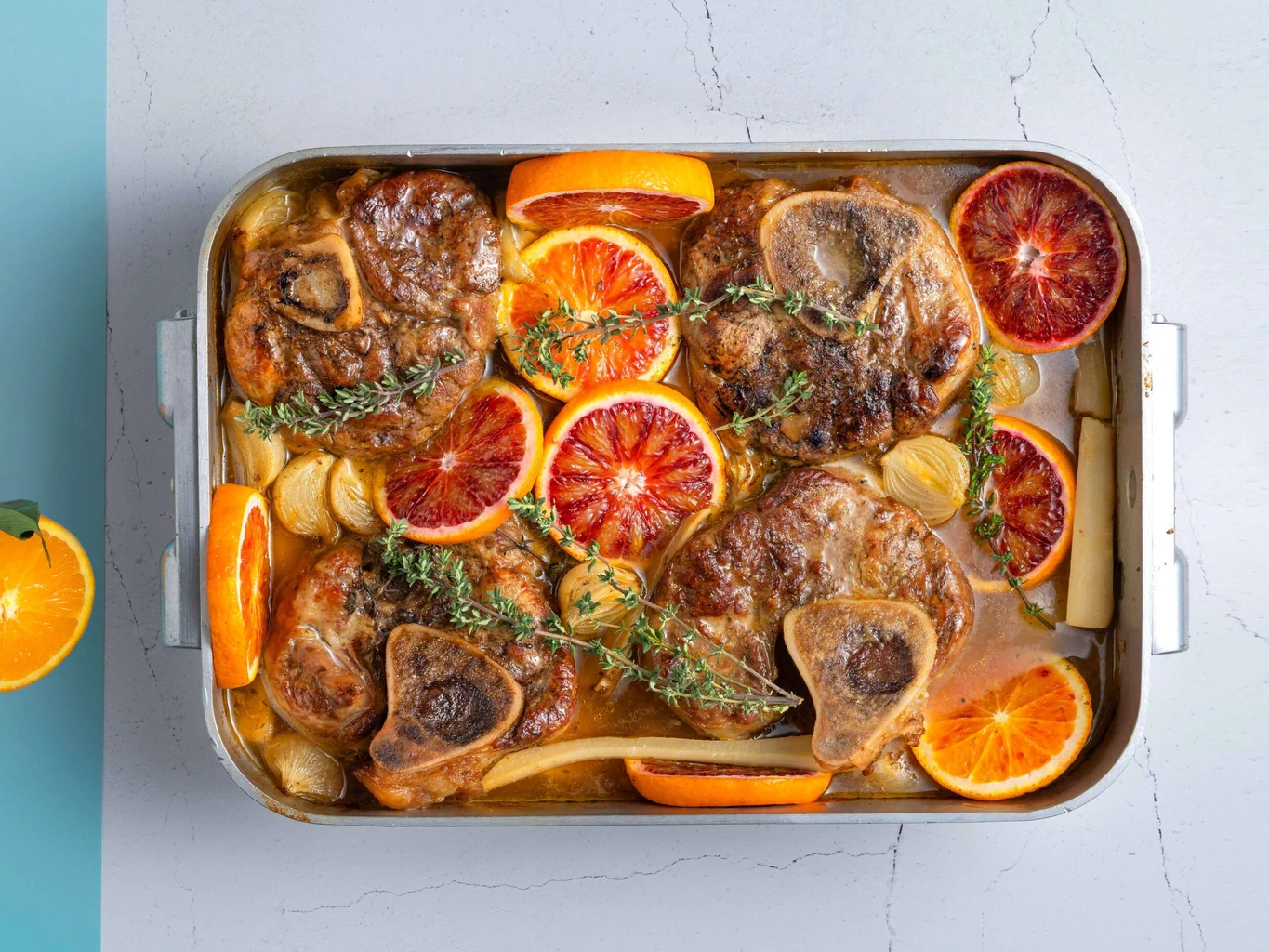 Ossobuco mit Blutorangen