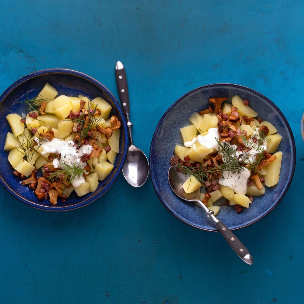 Ragoût de champignons et de pommes de terre