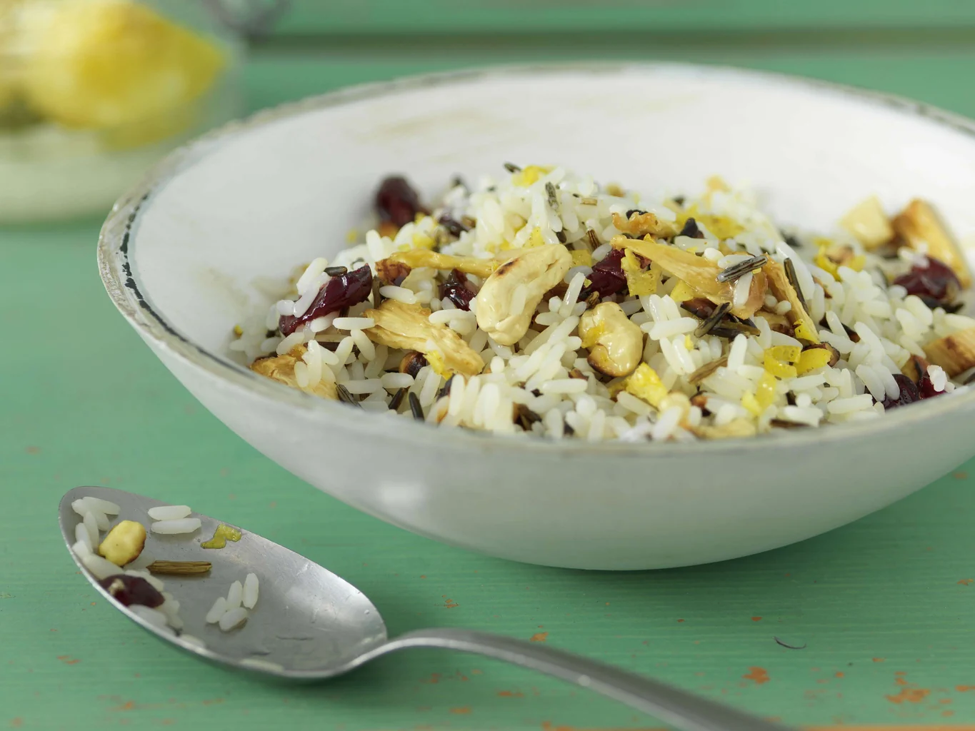 Reis-Nuss-Mix mit Zitrone