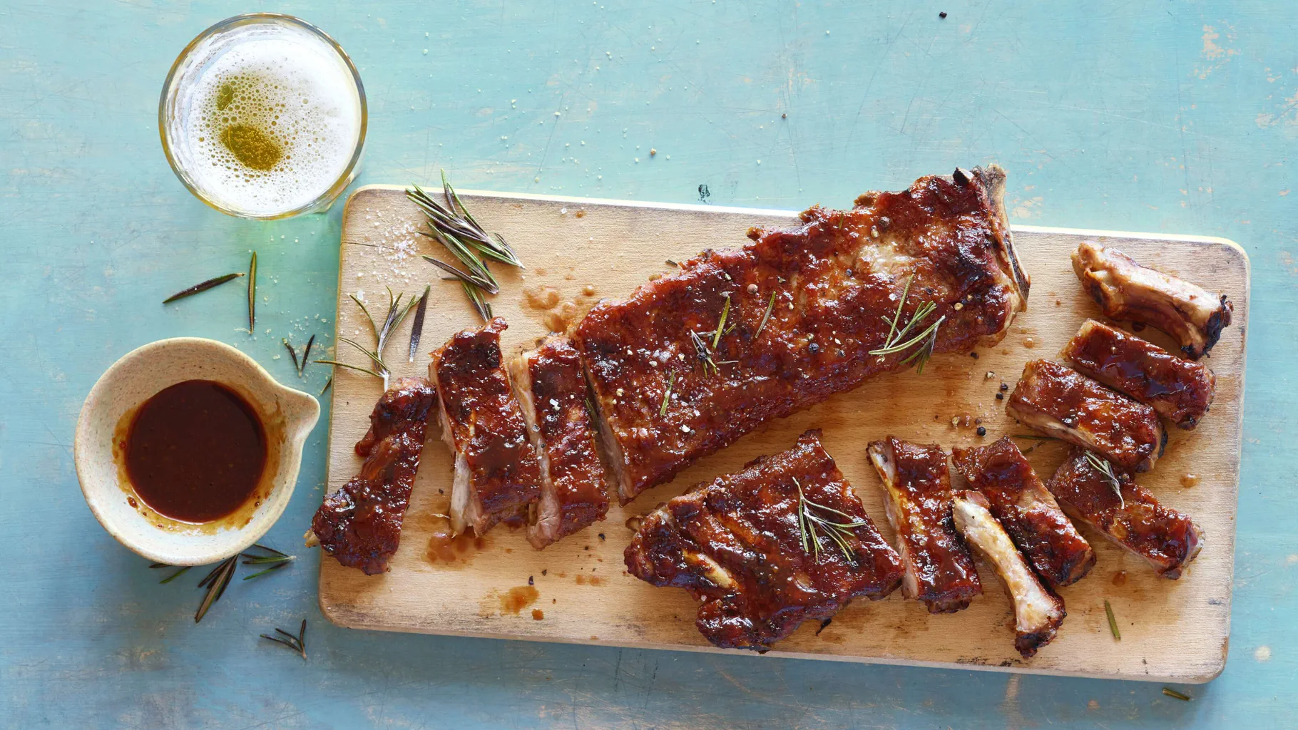Spareribs mit Bier-Senf-Marinade