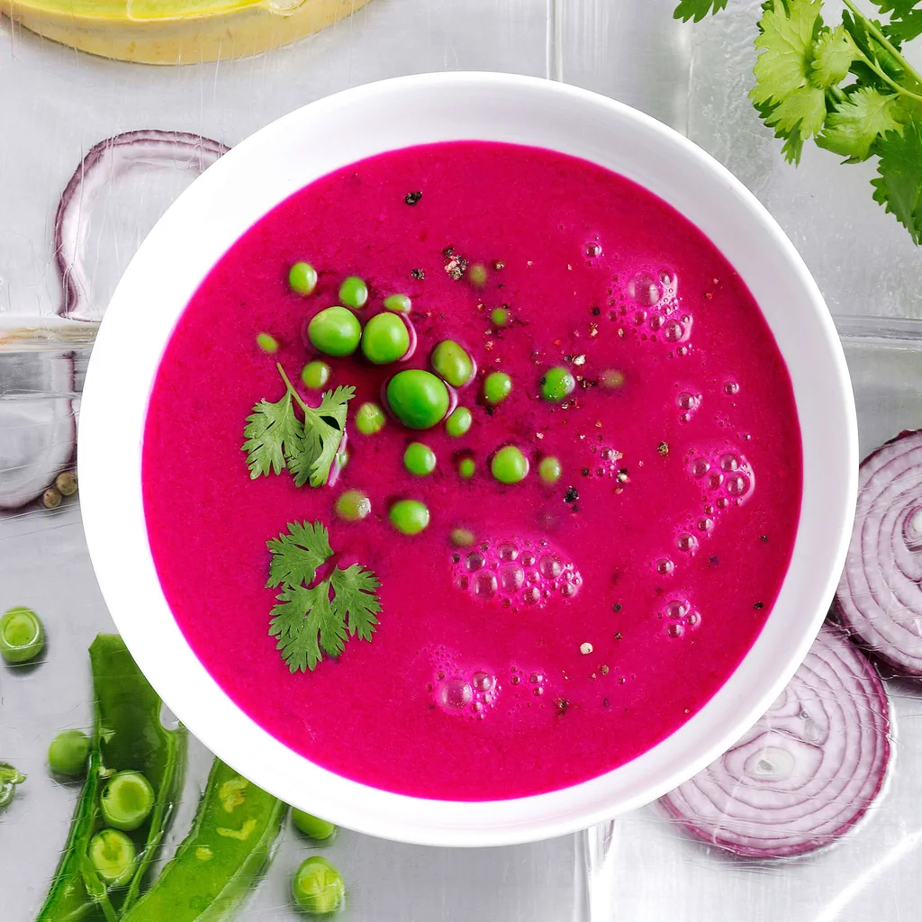 Minestra di melone e barbabietola