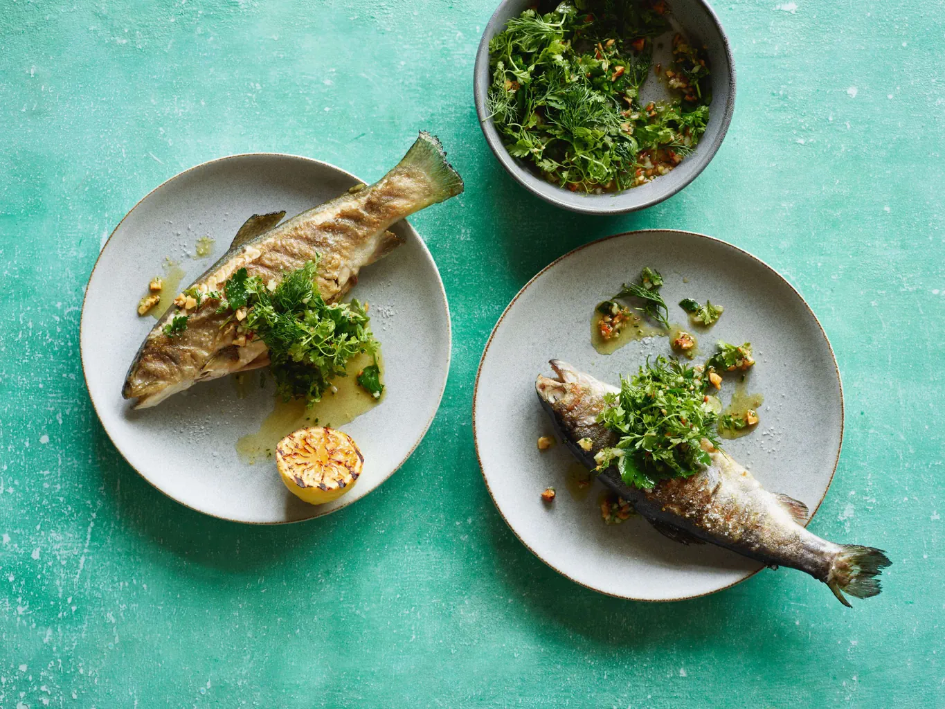 Truite marinée aux fines herbes