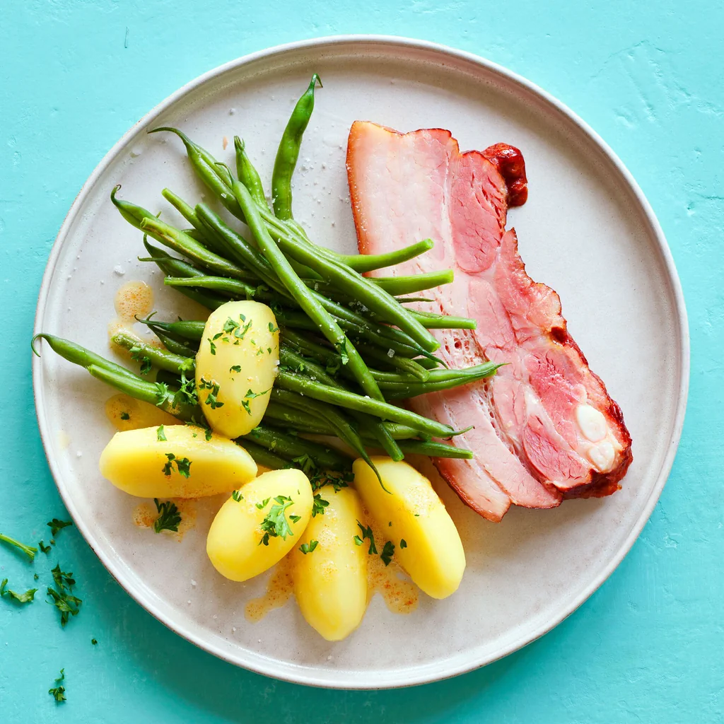Haricots verts au lard