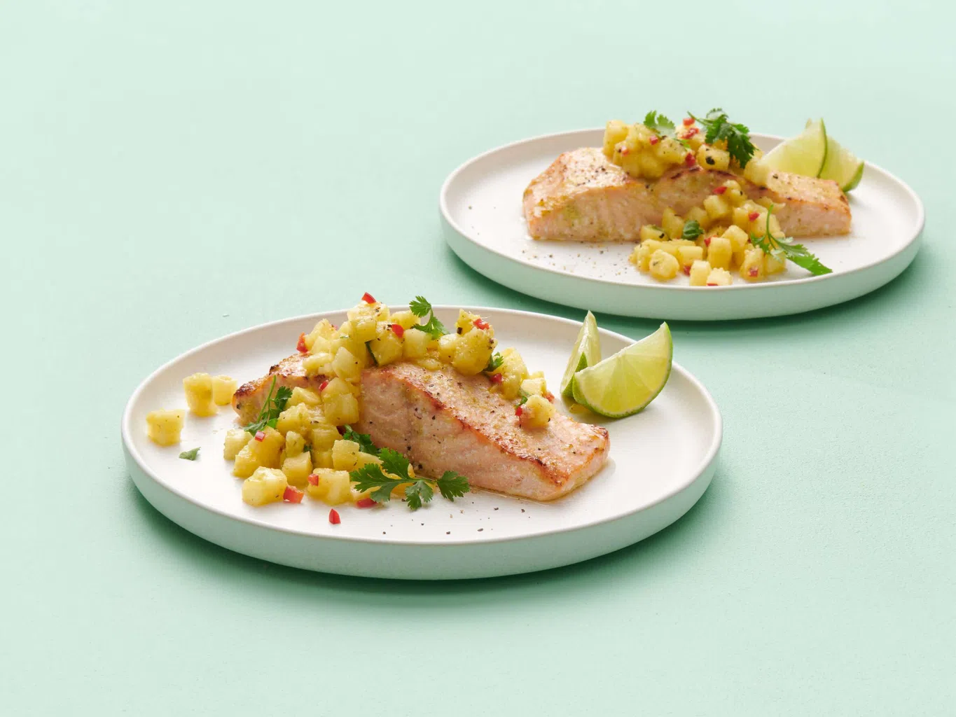 Lachs mit Ananas-Salsa