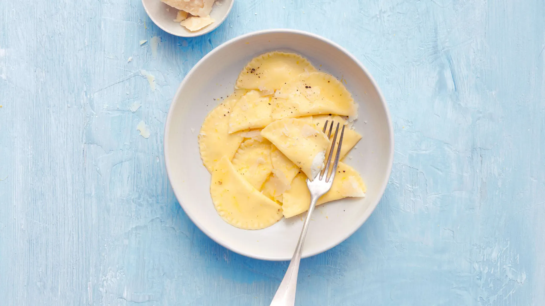 Mezzelune di ricotta e limone