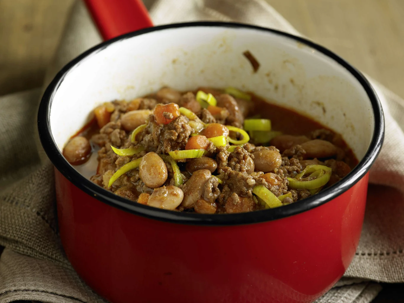 Chili con carne e verdura