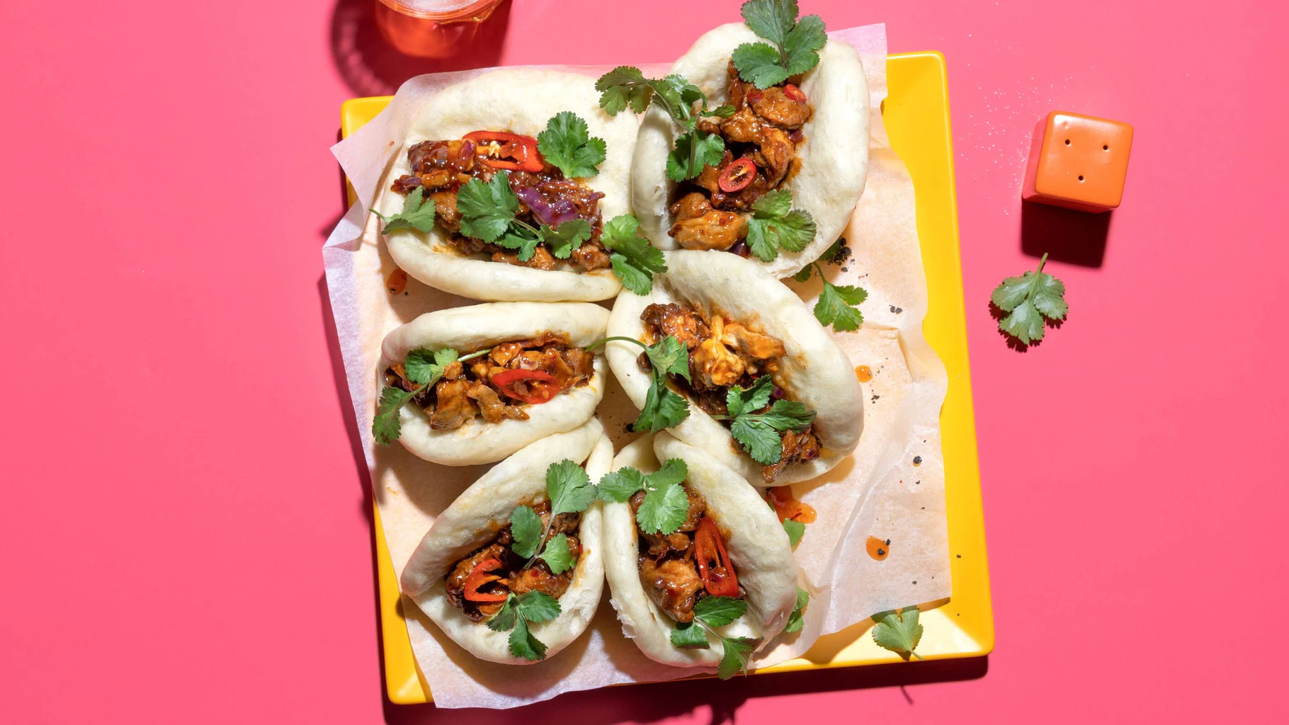 Bao buns avec seitan piquant