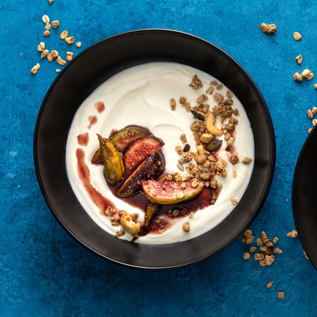 Yogourt avec compote de figues