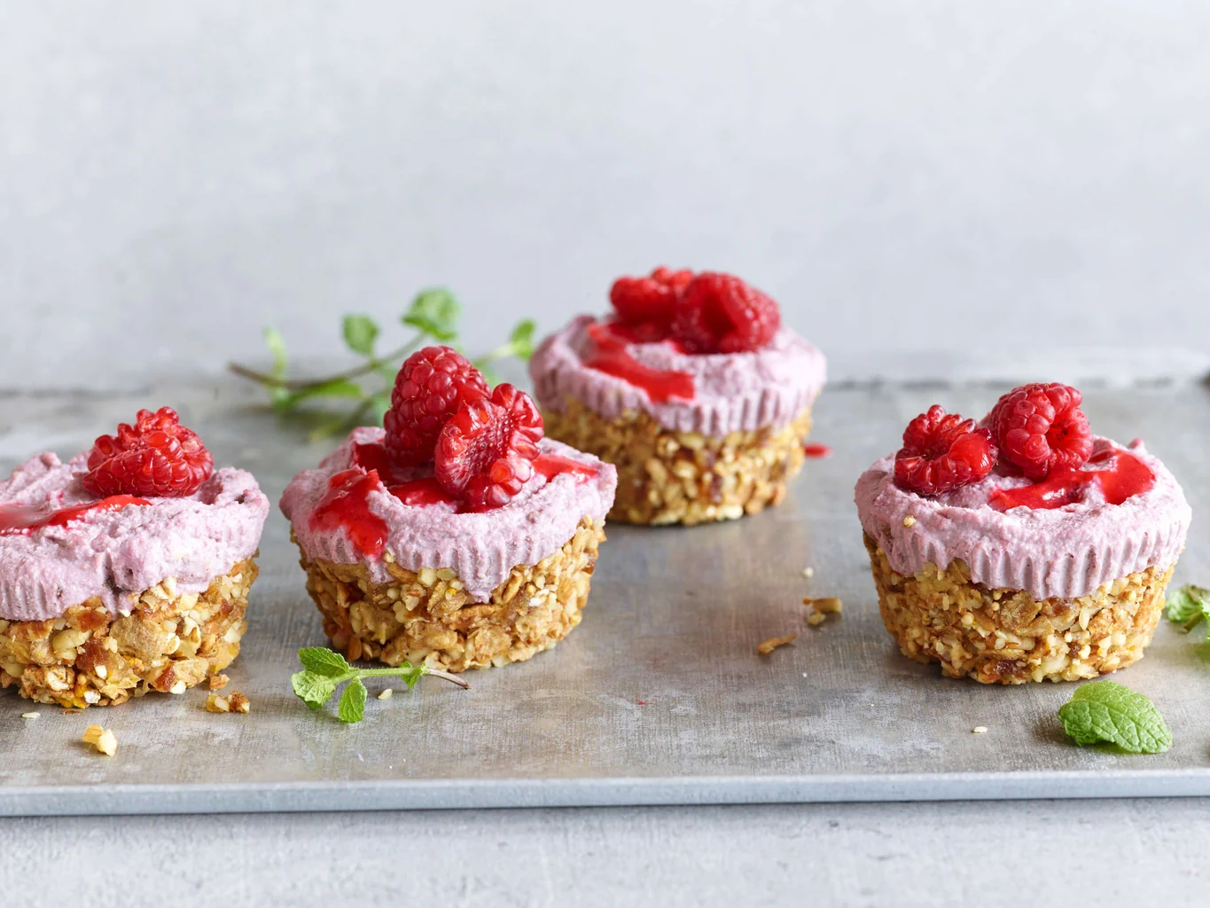 Mini cheesecake ai lamponi