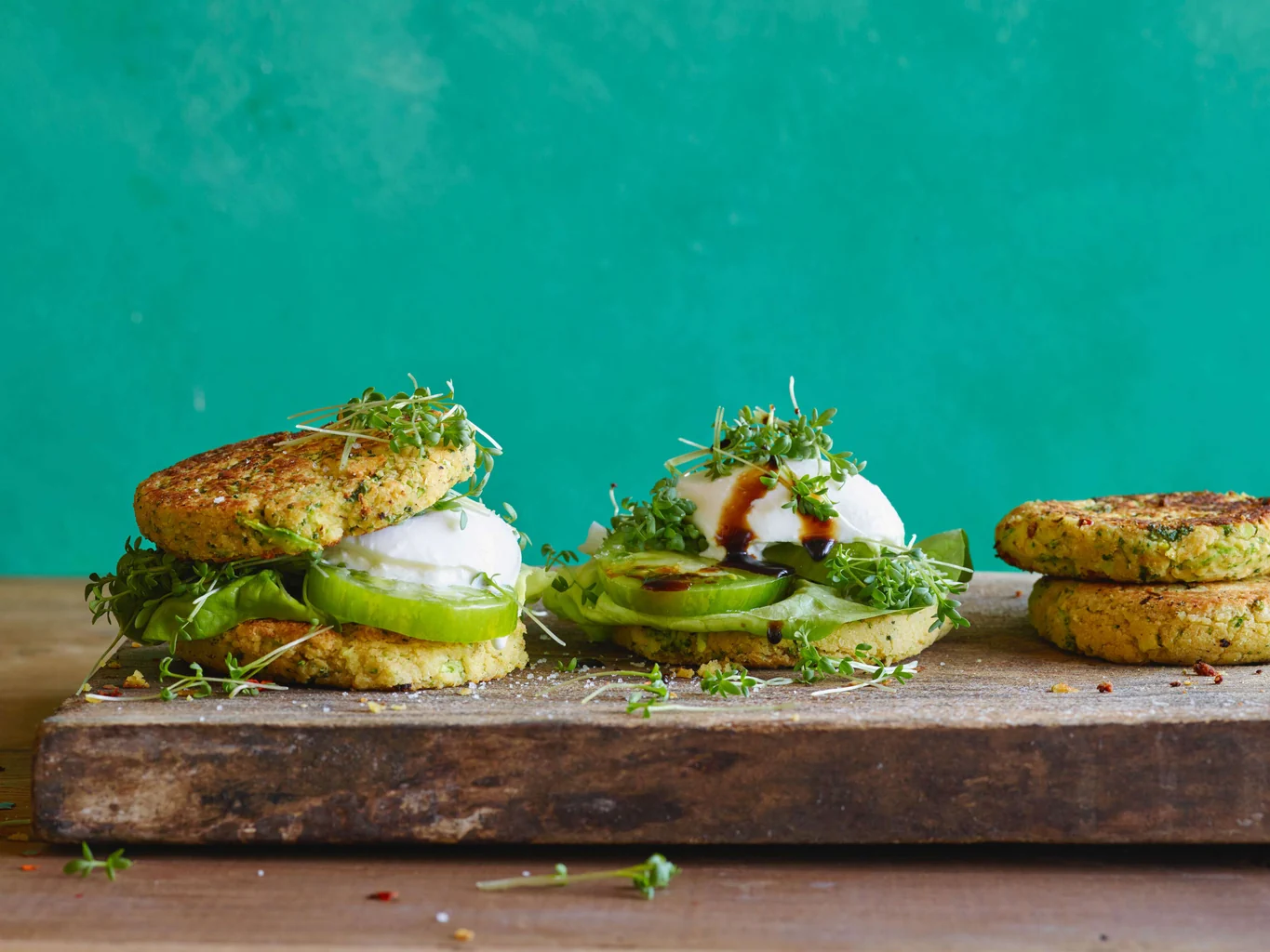 Bohnen-Broccoli-Burger