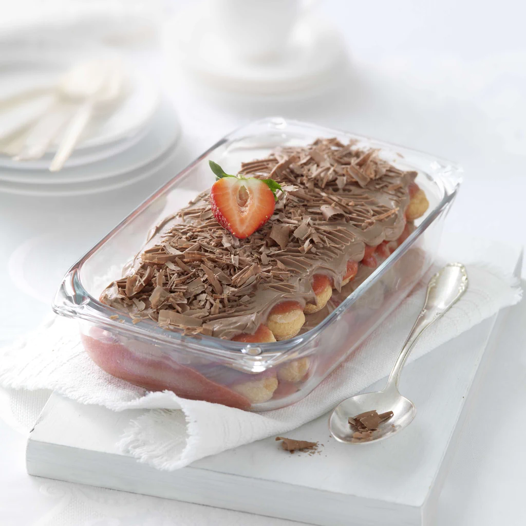 Tiramisù al cioccolato e alle fragole