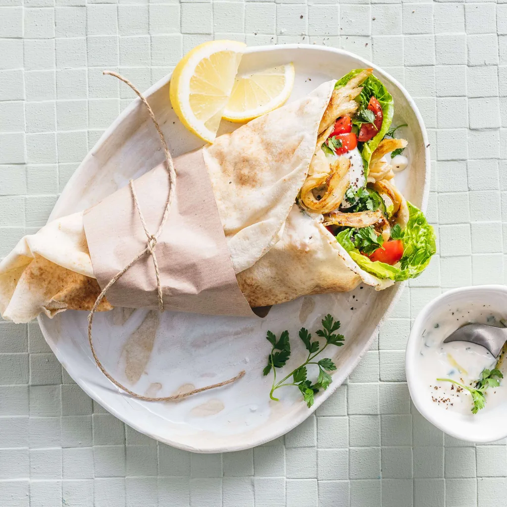 Wrap mit selbst gemachtem Seitan