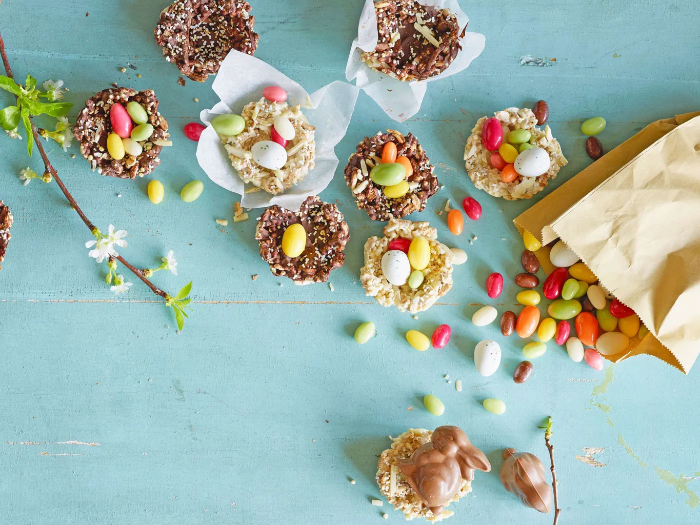 Nids de Pâques en chocolat