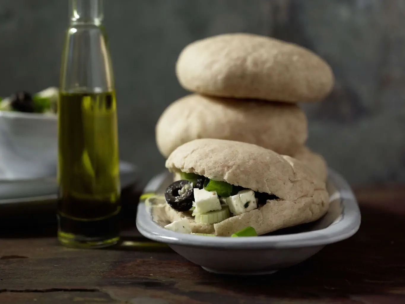 Pita mit Fetasalat