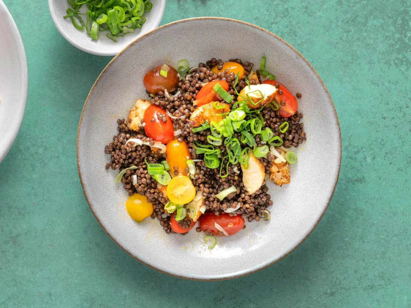 Salade de lentilles au poulet
