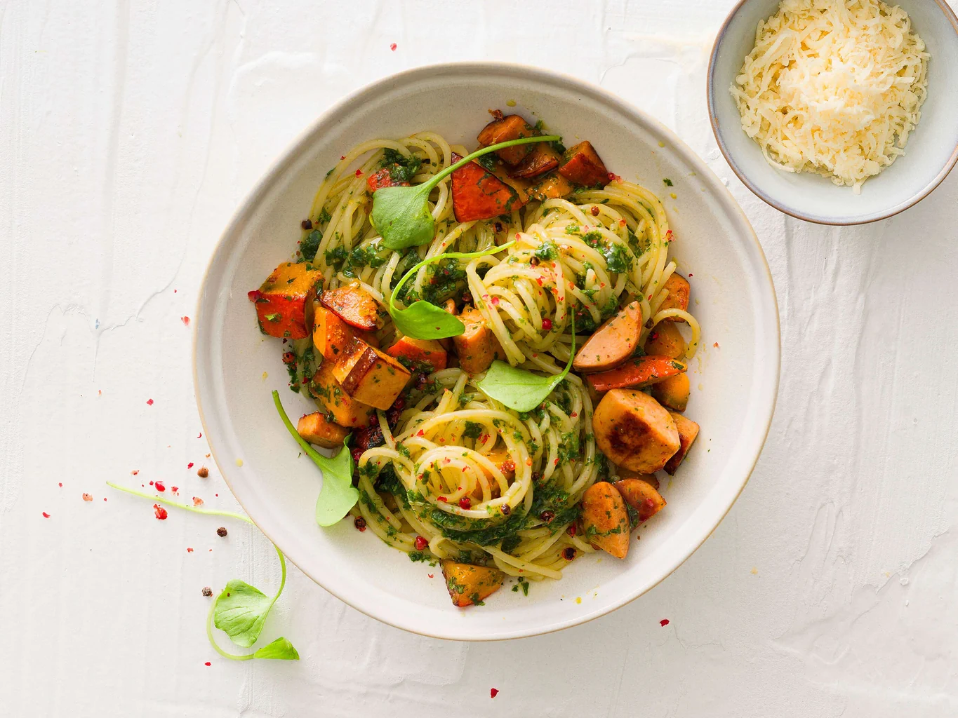 Spaghetti avec ragoût végan