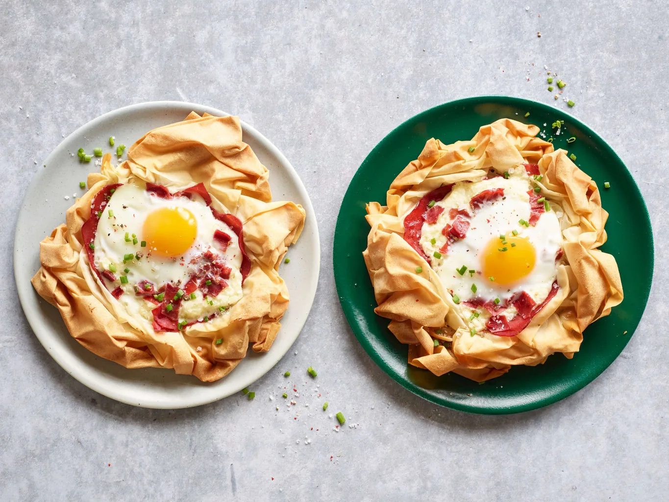 Strudelteig-Tartelette mit Bresaola