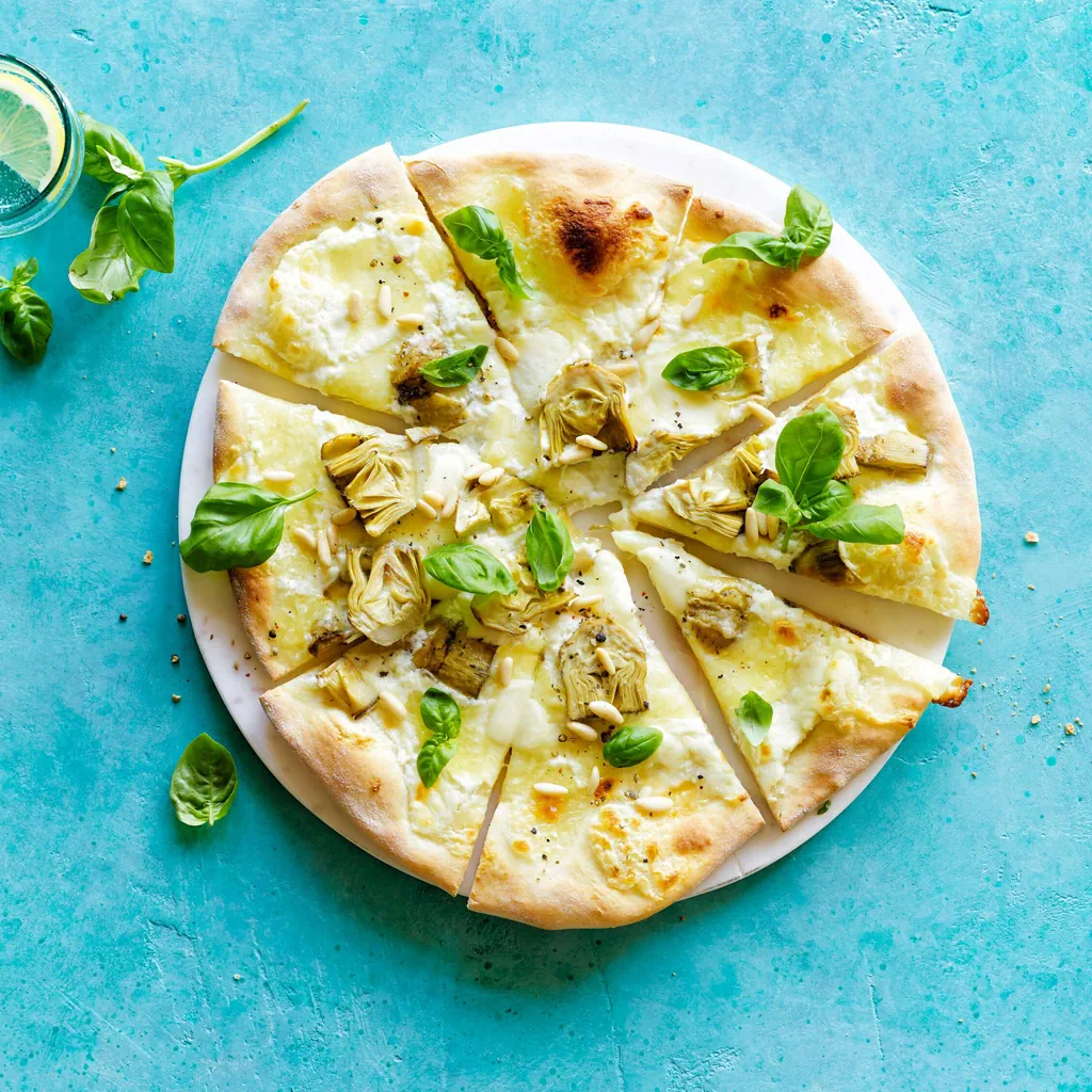 Pizza bianca ai carciofi