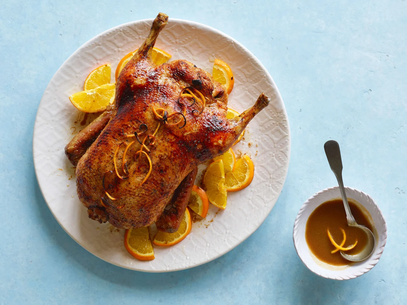 Ente mit Orangen