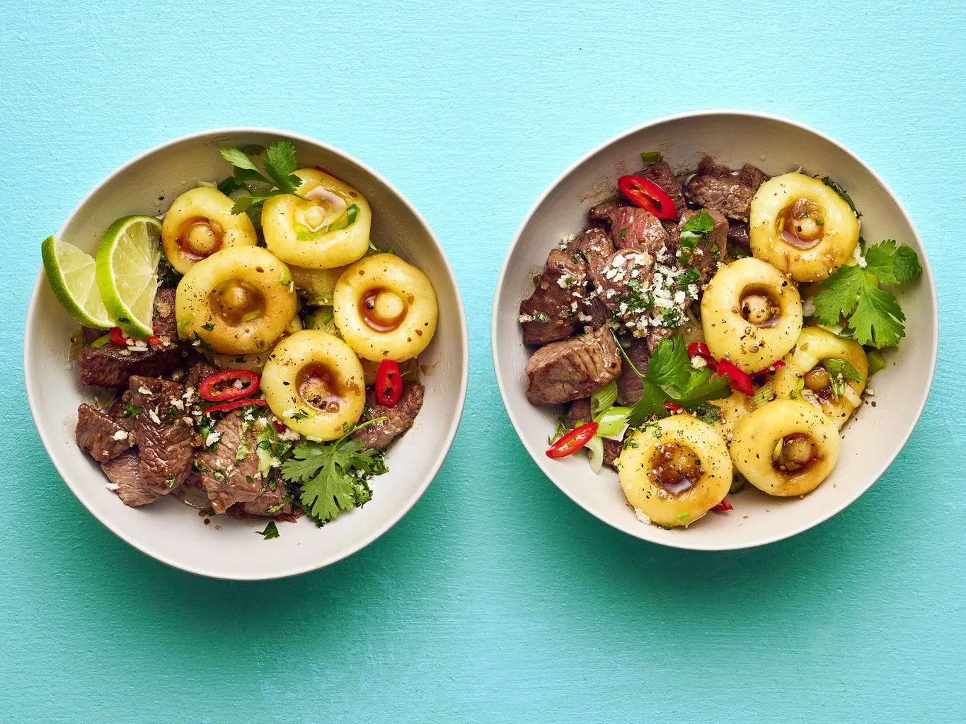 Kartoffel-Rindfleisch-Bowl