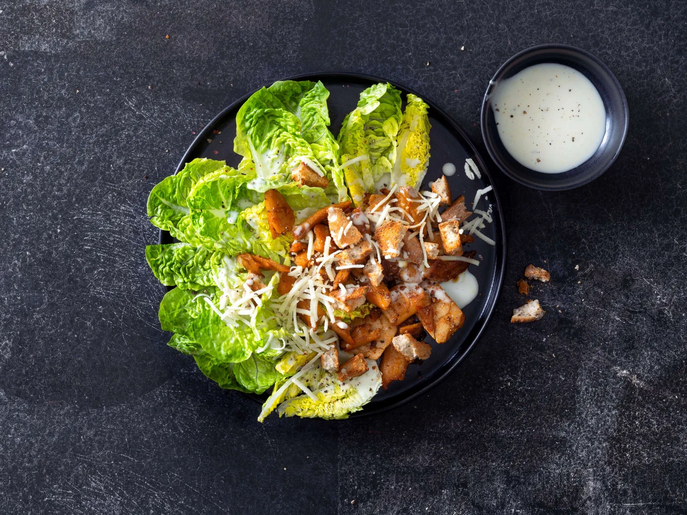 Veganer Caesar Salad