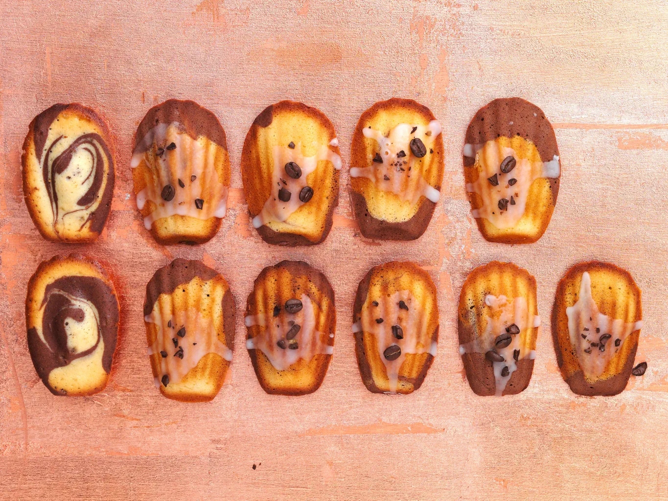 Kaffee-Madeleines mit Vanille