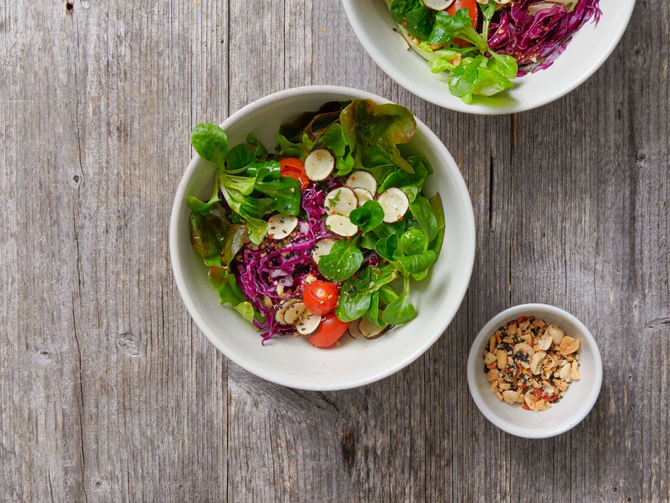 Bowl d'insalata alla scorzonera