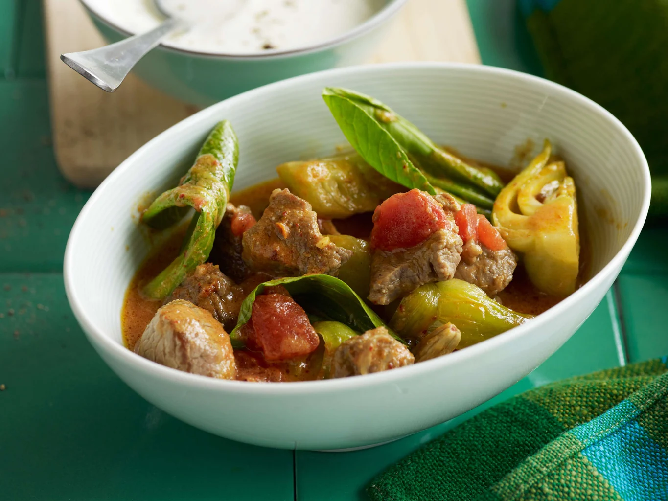 Indisches Lammcurry mit Pak-Choi